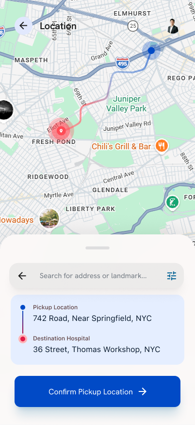 Towing App Screen 2