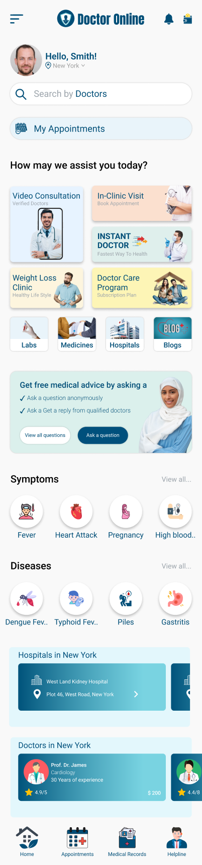 Doctor Appointment Booking App Screen 3
