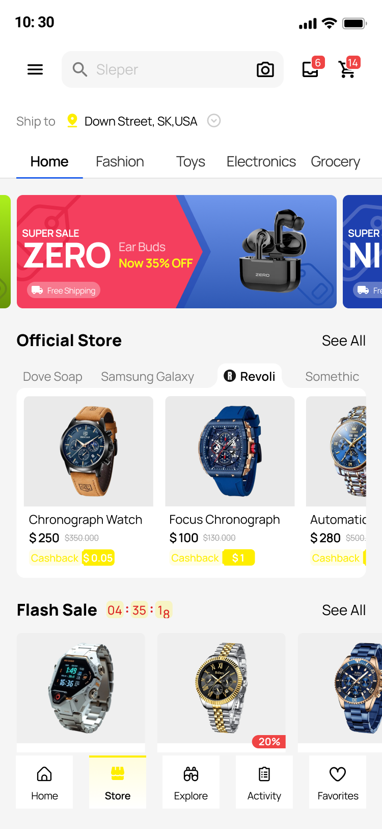E-Commerce Marketplace application preview