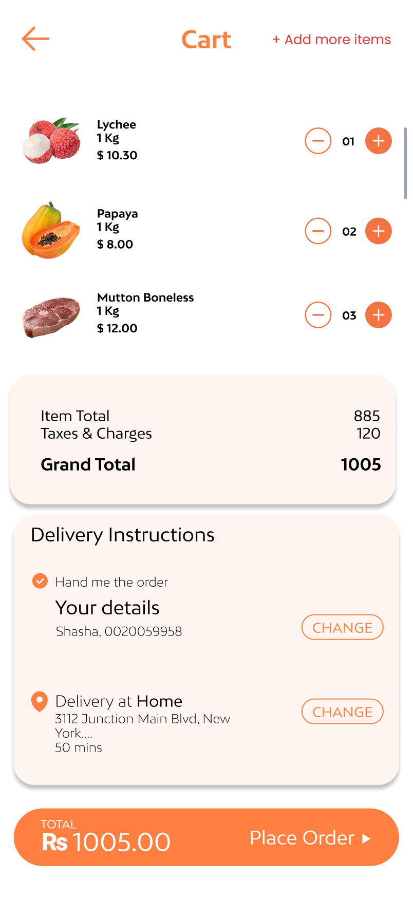 Just Eat Clone Screen 5