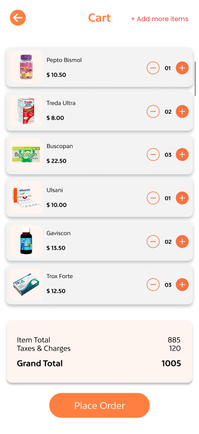 Medicine Delivery App Screen 1