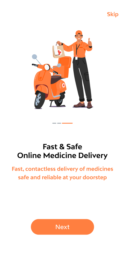 Medicine Delivery App Screen 3