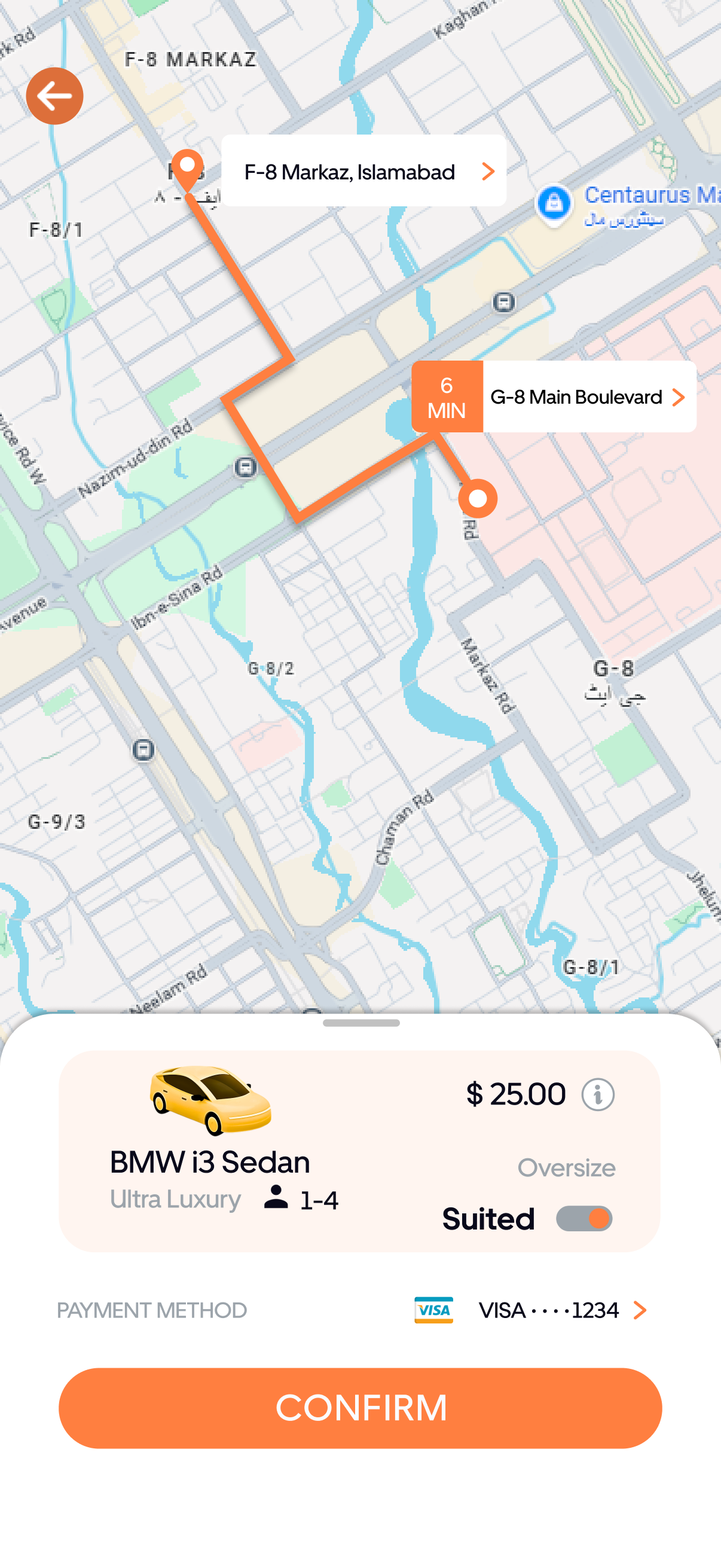 Uber Clone Screen 6