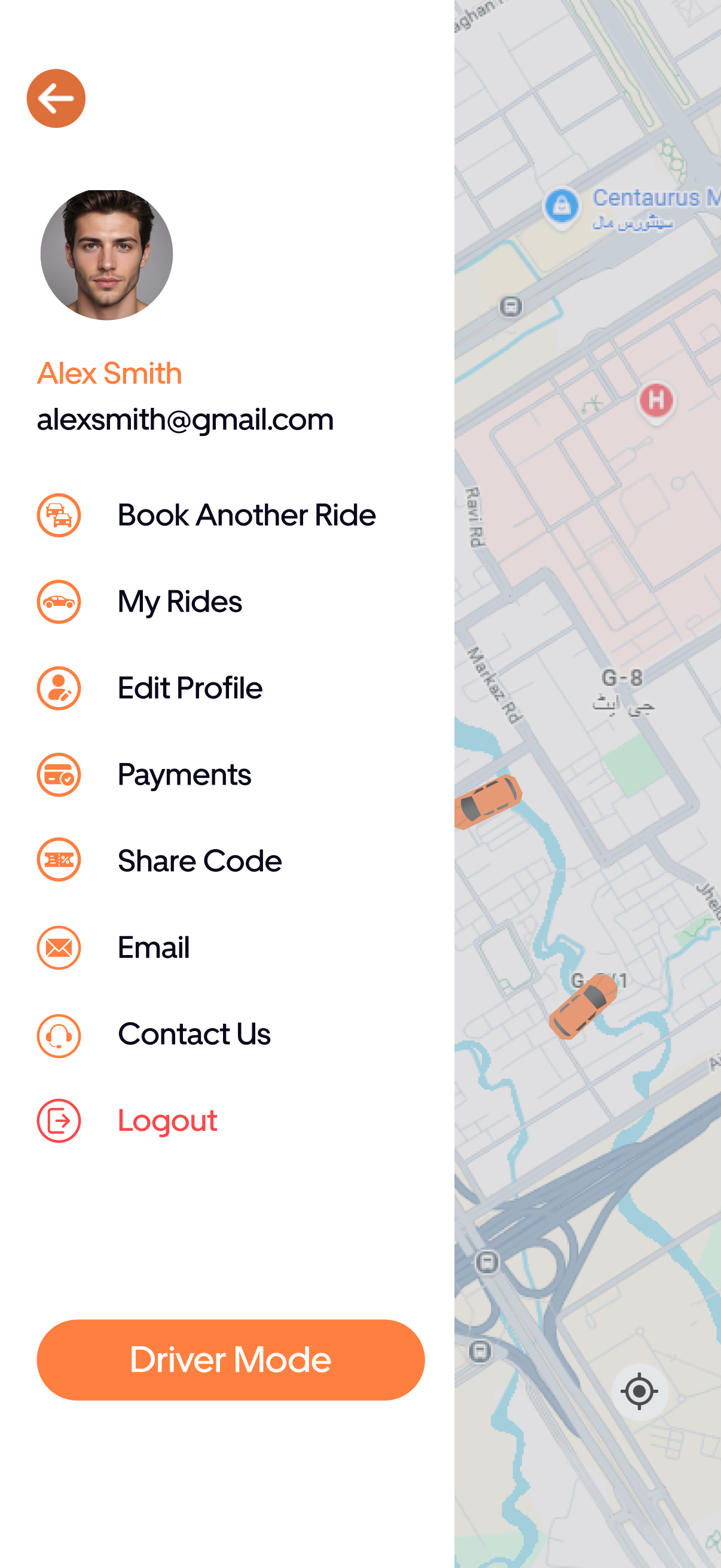 Uber Clone Screen 7